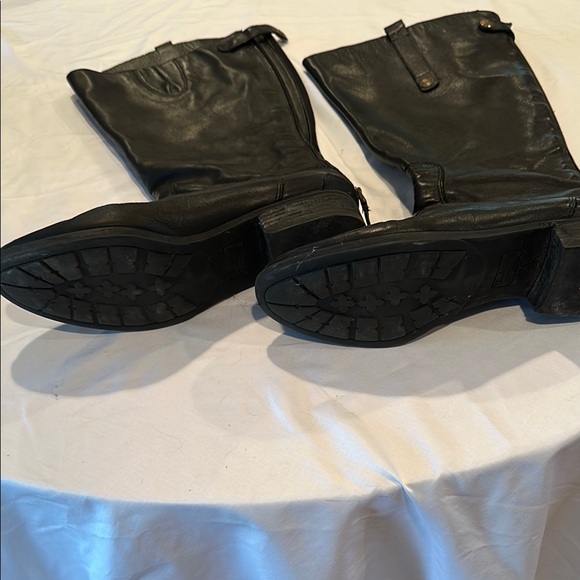 Sam Edelman 9.5 Wide Calf Black Heeled Boots with Classic Western Style - Picture 2 of 13